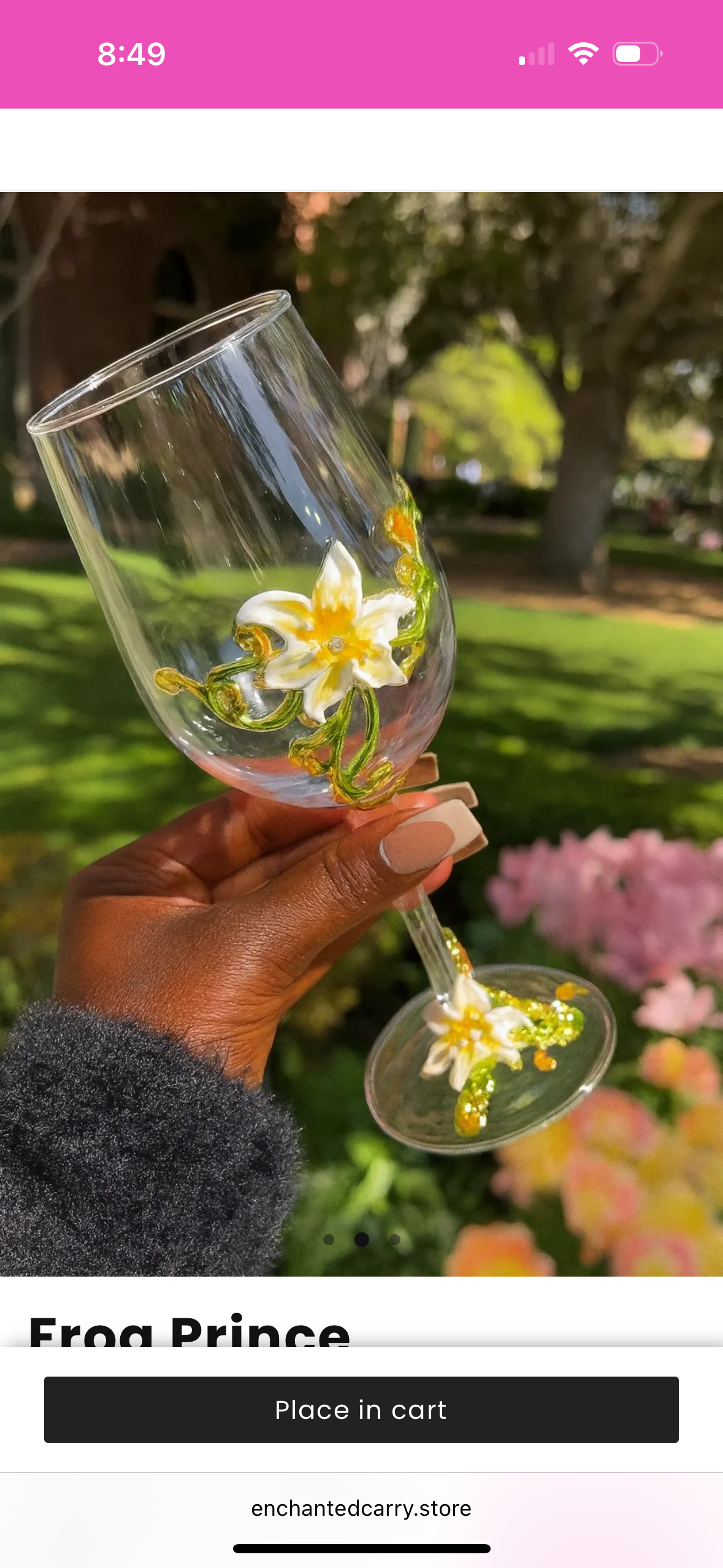 Frog Prince Champagne Glass