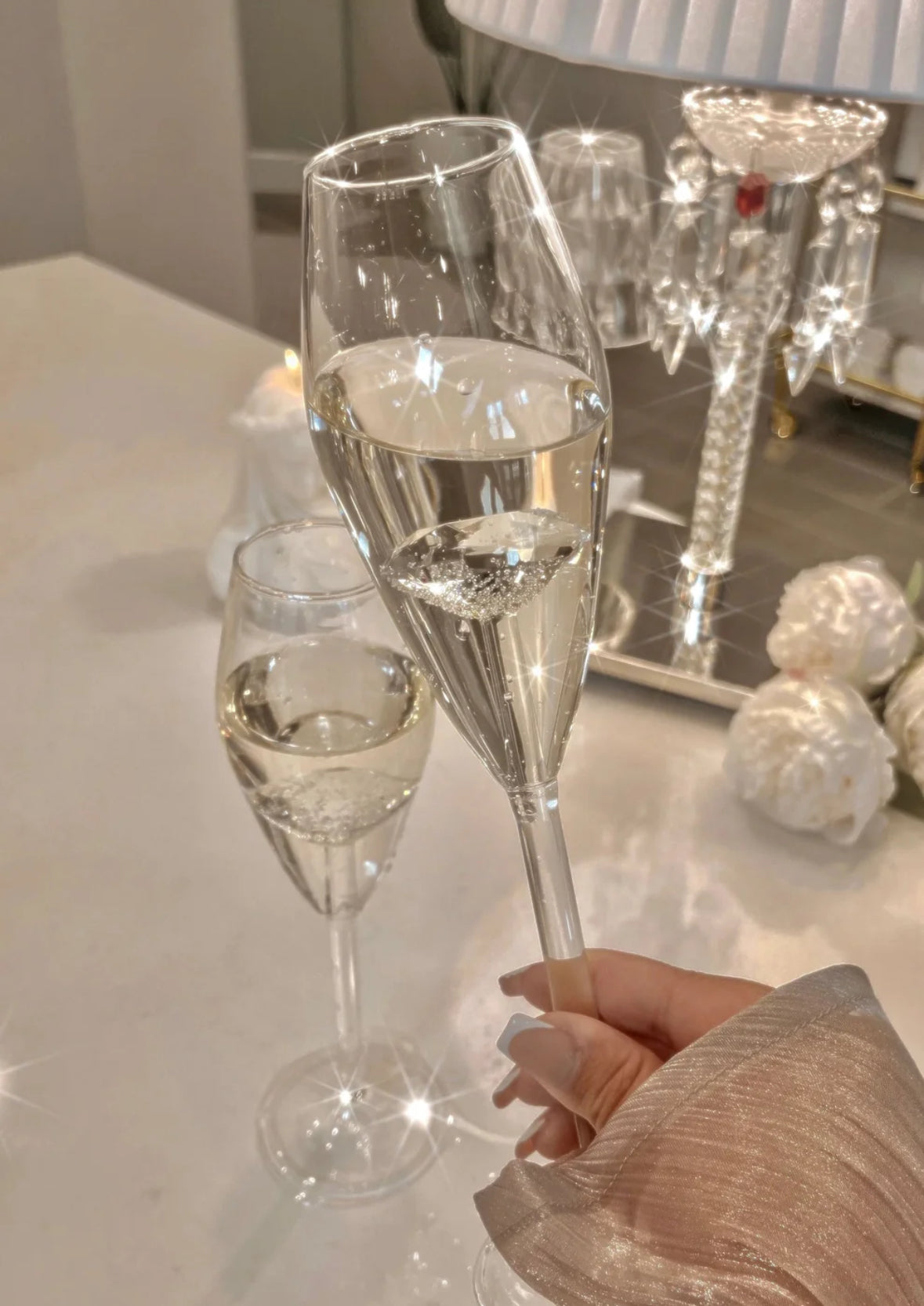 The Crown Jewel Champagne Glass