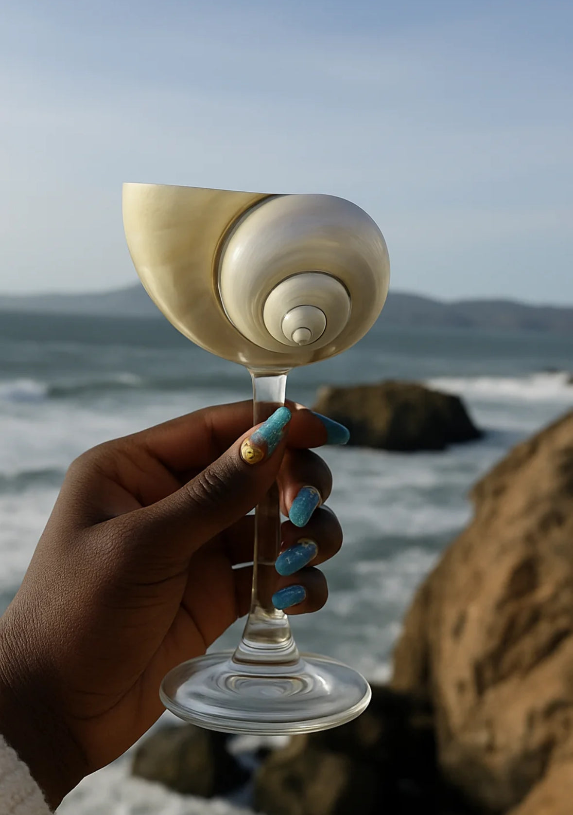 The Mermaid’s Kiss Champagne Glass
